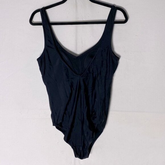 Christina Black One Piece Swimsuit Bathing Suit With Decorated Décolletage 14 - Picture 2 of 13